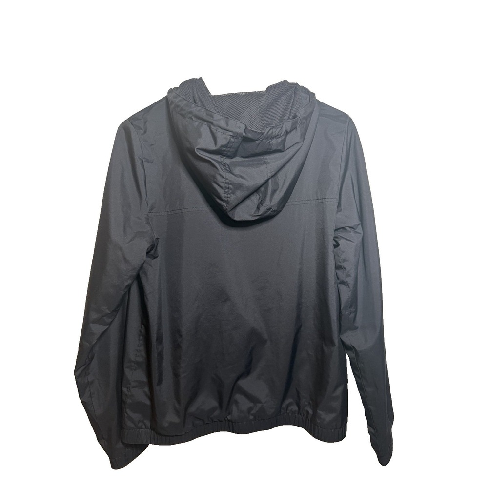 Vans "Off The Wall" Black Windbreaker Size Small Full Zip Hoodie Retro - Picture 3 of 6